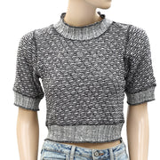 Free People Printed Cropped Tee Top S