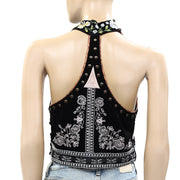 Free People Wildest Dreams Halter Blouse Top S
