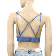 Free People Floral Crochet Lace Cropped Bralette Blouse Top