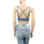 Free People Floral Crochet Lace Cropped Bralette Blouse Top