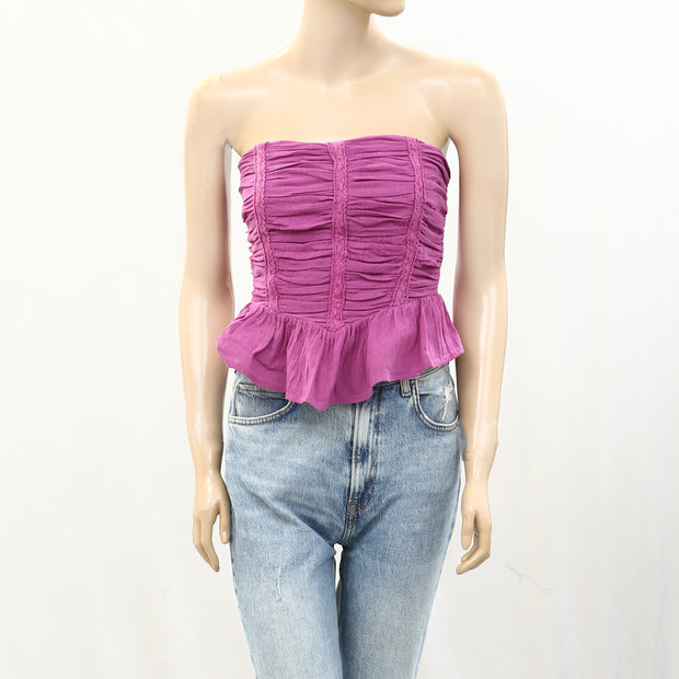 Free People Free-est Fun In The Sun Tube Blouse Top S