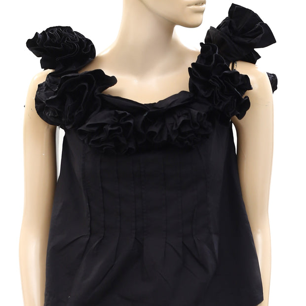 Maeve Anthropologie Ruffled Off-The-Shoulder Blouse Top S
