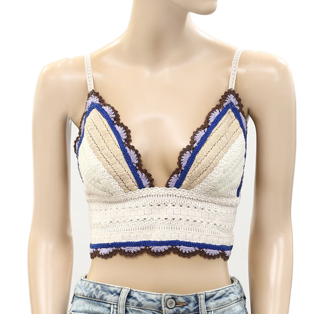Intimately Free People Another Weekend Longline Bralette Cropped Top S