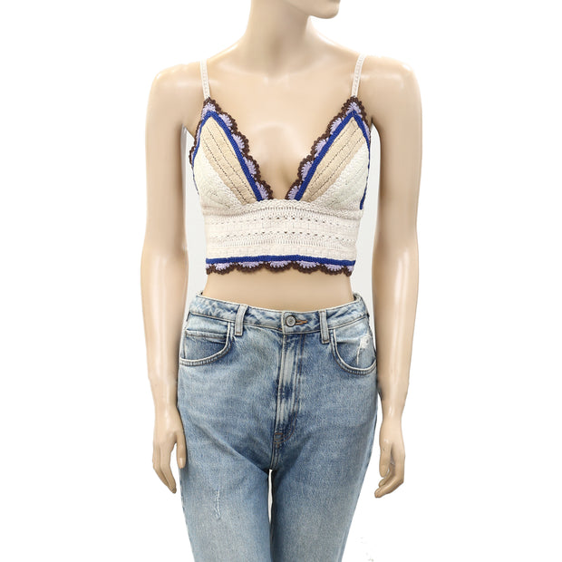 Intimately Free People Another Weekend Longline Bralette Cropped Top S