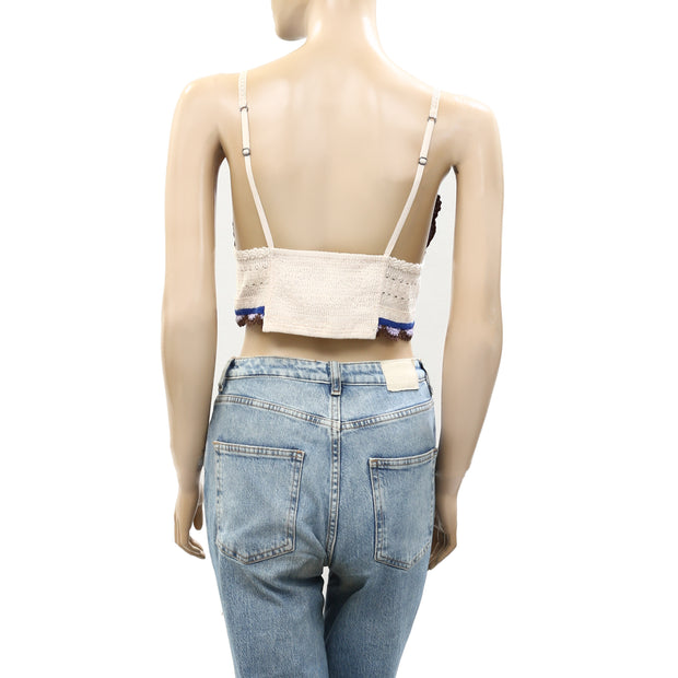 Intimately Free People Another Weekend Longline Bralette Cropped Top S