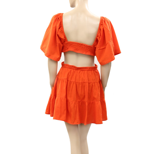Free People Free-Est Cross of Sunlight Mini Dress M