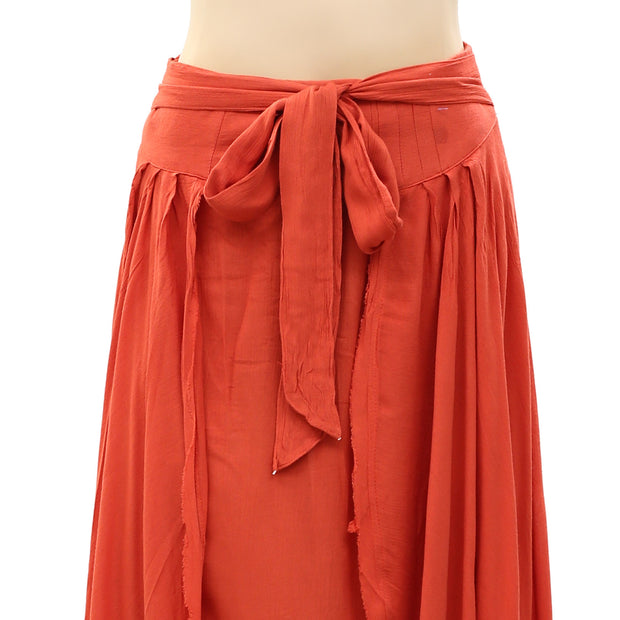 Free People Endless Summer Coast To Coast Wrap Midi Skirt S
