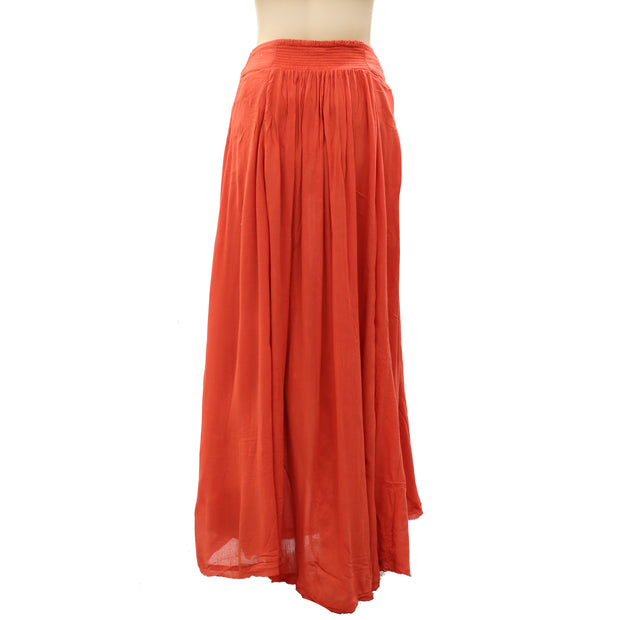Free People Endless Summer Coast To Coast Wrap Midi Skirt S