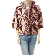 Free People We The Free Terry Cardi Hoodie Pullover Top L