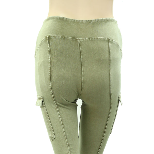 Out From Under Urban Outfitters Aria High-Waisted Cargo Flare Pants S