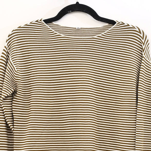 Napapijri Striped Print Men's Sweatshirt Long Sleeve Cotton Pullover M