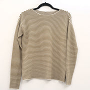 Napapijri Striped Print Men's Sweatshirt Long Sleeve Cotton Pullover M
