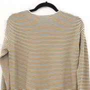 Napapijri Striped Print Men's Sweatshirt Long Sleeve Cotton Pullover M