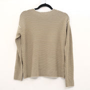 Napapijri Striped Print Men's Sweatshirt Long Sleeve Cotton Pullover M