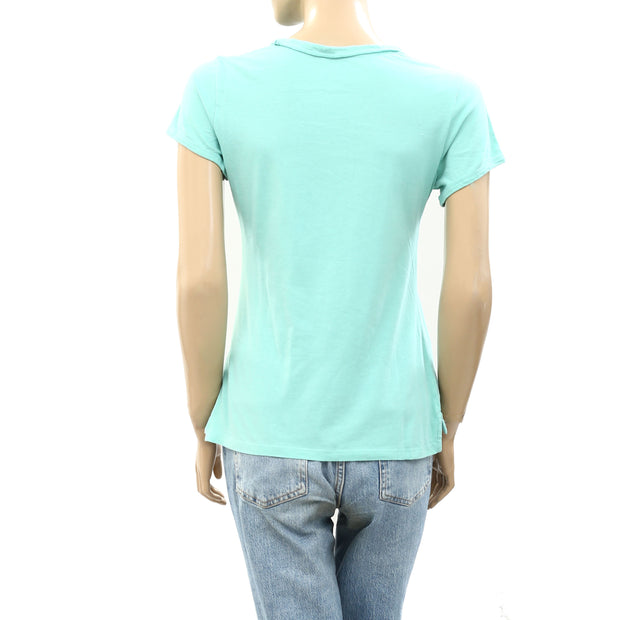 Anthropologie Pilcro Scoop-Neck Tee Blouse Top S