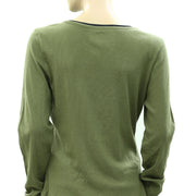 Pilcro Anthropologie Long-Sleeve Layered Ribbed Tee Blouse Top