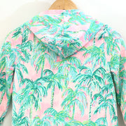 Lilly Pulitzer Kids Little Girl's Zip-Up Coverup Hoodie Dress L 8-10 YRS