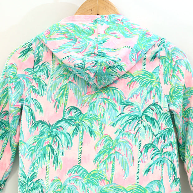 Lilly Pulitzer Kids Little Girl's Zip-Up Coverup Hoodie Dress L 8-10 YRS