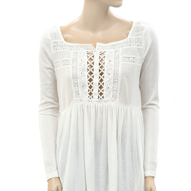 Free People Pretty Please Tunic Top S