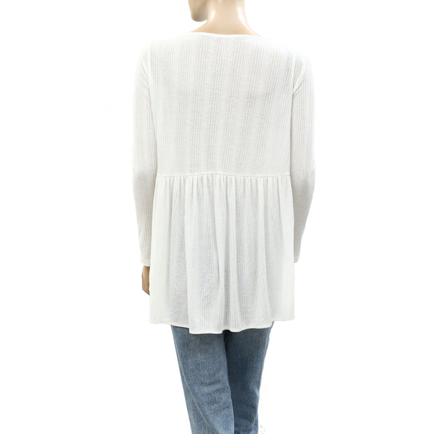 Free People Pretty Please Tunic Top S