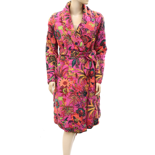 By Anthropologie Amber Floral Robe Cover-up Tunic Top S