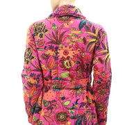 By Anthropologie Amber Floral Robe Cover-up Tunic Top S