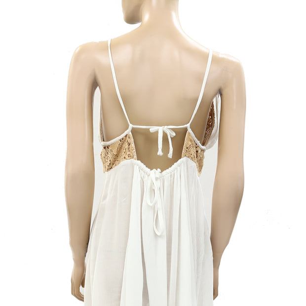 Free People Endless Summer Crochet Lace Midi Dress S