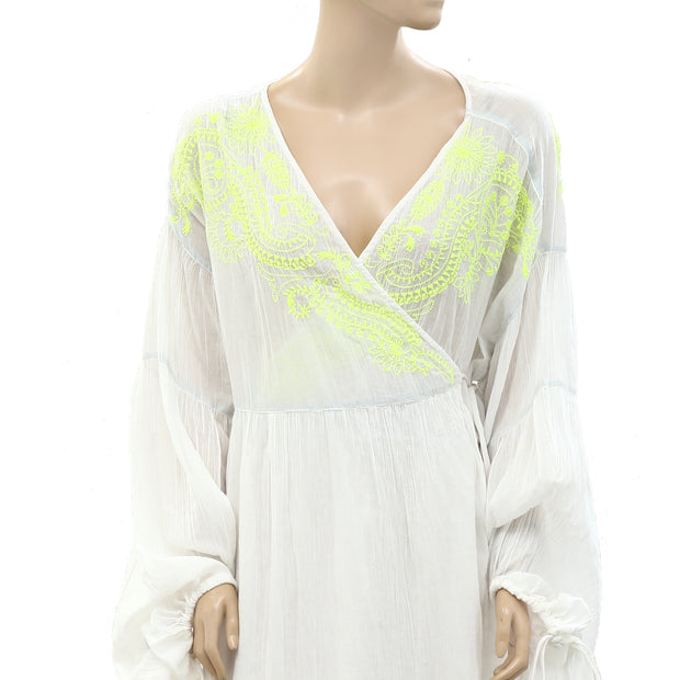 Intimately Free People Well Hello There Wrap Dress S