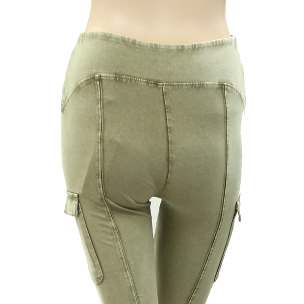 Out From Under Urban Outfitters Aria High-Waisted Cargo Flare Pants S