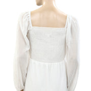 DB Studio Solid Smocked Mini Dress M-10
