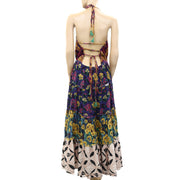 By Anthropologie Tiered Halter Cover-Up Maxi Dress 2XPS