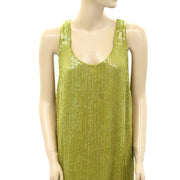 Velvet by Graham & Spencer Anthropologie Sequin Embellished Maxi Dress S