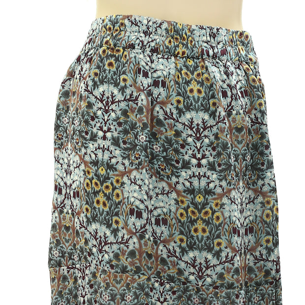 Ba&sh Floral Printed Midi Skirt XS
