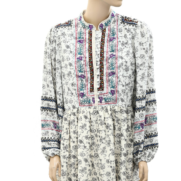 Sea New York Floral Beaded Embellished Mini Dress S