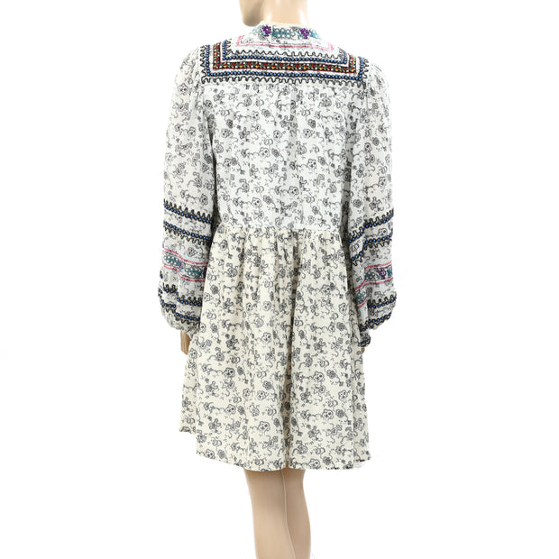 Sea New York Floral Beaded Embellished Mini Dress S