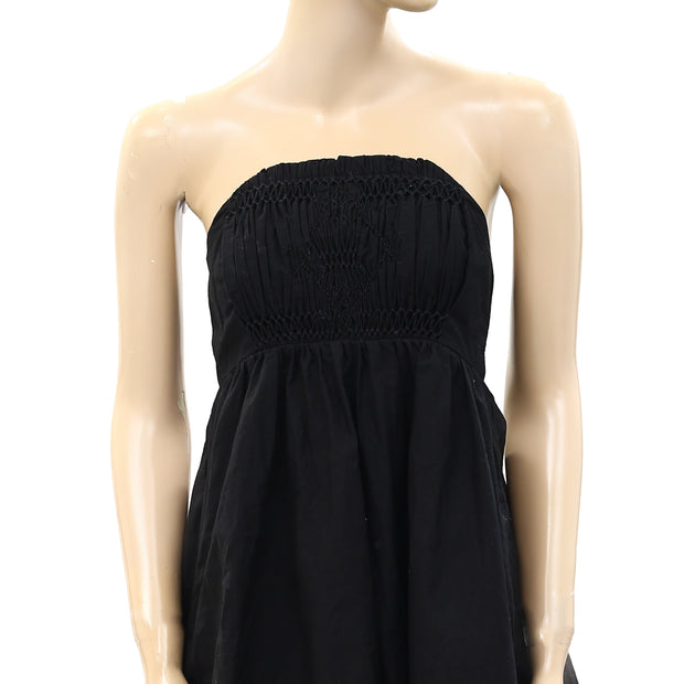 Sea New York Smocked Ruched Tube Mini Dress S