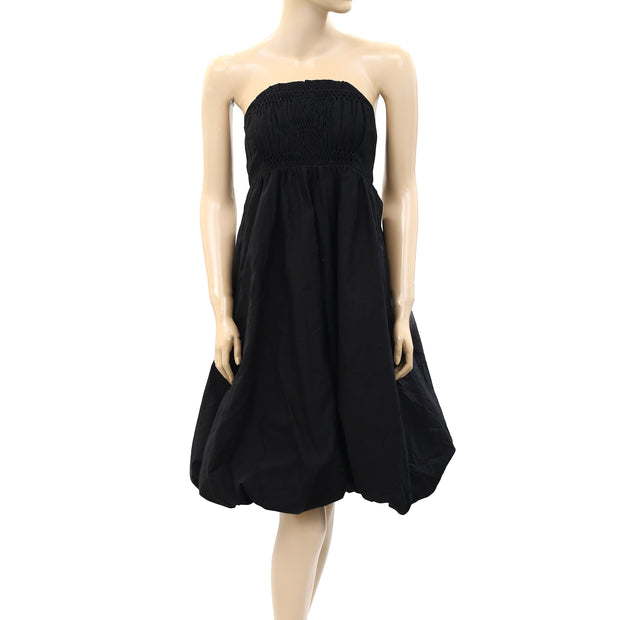 Sea New York Smocked Ruched Tube Mini Dress S