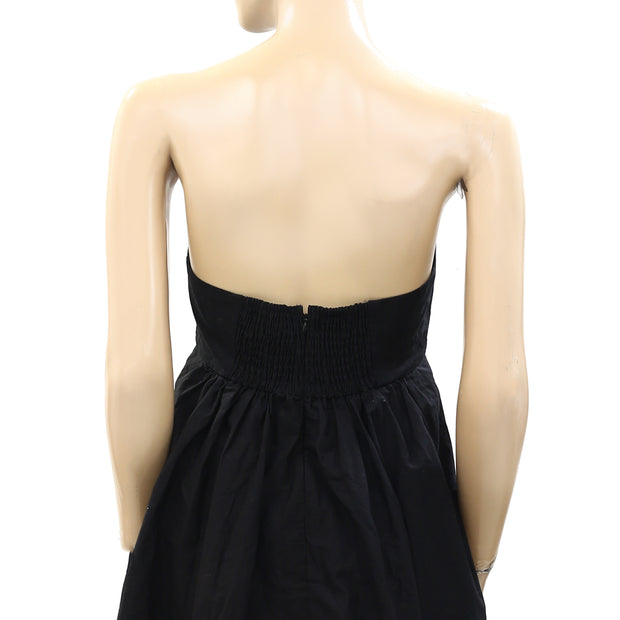 Sea New York Smocked Ruched Tube Mini Dress S