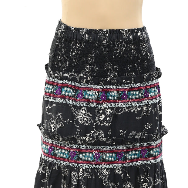 Sea New York Paisley Printed Maxi Skirt