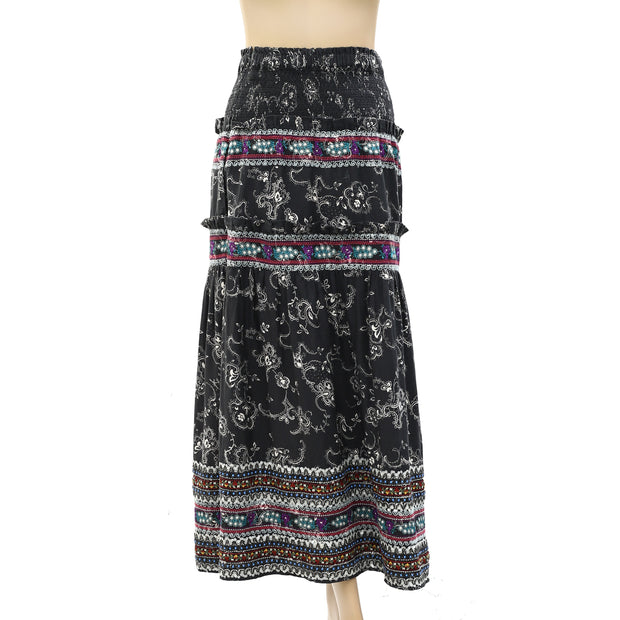 Sea New York Paisley Printed Maxi Skirt