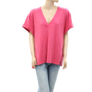 Daily Practice by Anthropologie V-Neck Short-Sleeve Tee Tunic Top