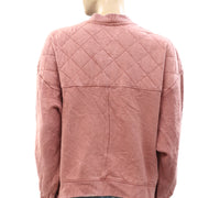 Pilcro And The Letterpress Anthropologie Quilted Bomber Jacket Top L
