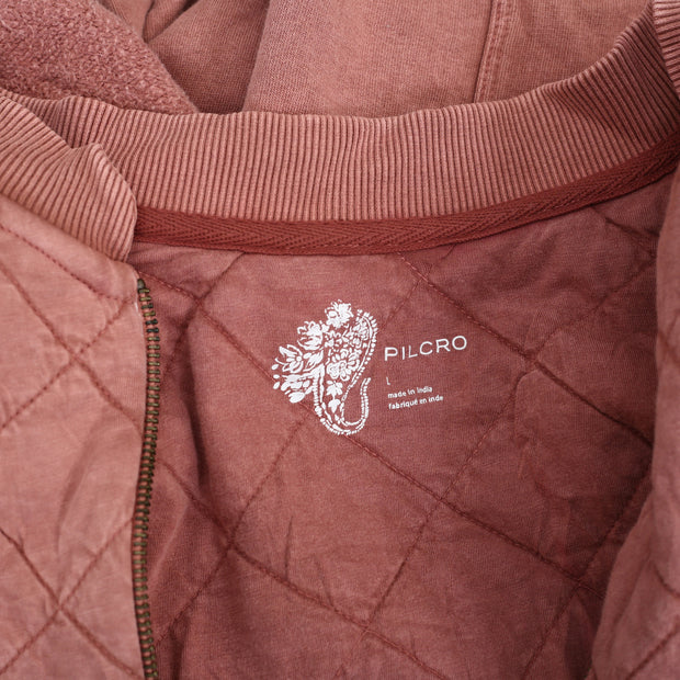 Pilcro And The Letterpress Anthropologie Quilted Bomber Jacket Top L