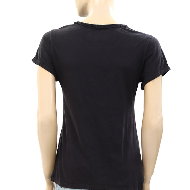 Anthropologie Pilcro Scoop-Neck Tee Blouse Top S