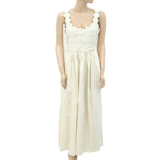 Sea New York Lace Ivory Maxi Long Dress  S