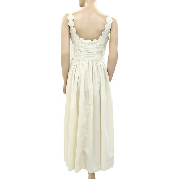 Sea New York Lace Ivory Maxi Long Dress  S