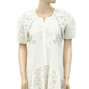 Sea New York Eyelet Embroidered Midi Dress S