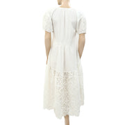 Sea New York Eyelet Embroidered Midi Dress S