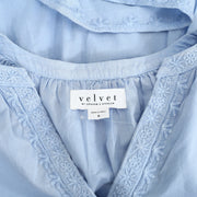 Velvet by Graham & Spencer Anthropologie Floral Embroidered Mini Dress S