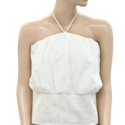 Maeve Anthropologie Woven Halter Blouse Top S